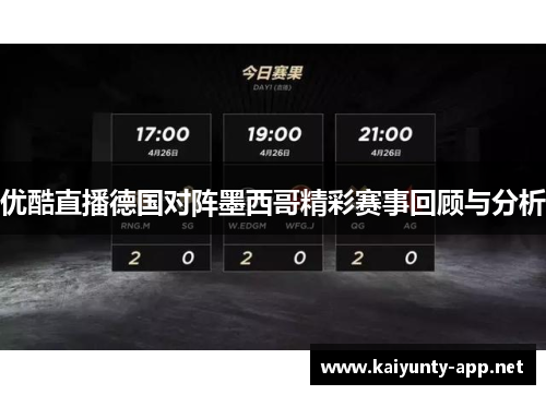 优酷直播德国对阵墨西哥精彩赛事回顾与分析